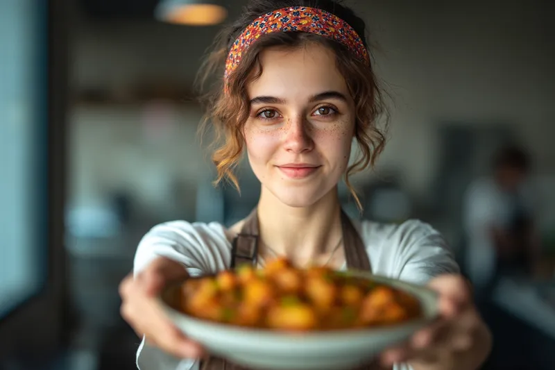 Mara beim Kochen