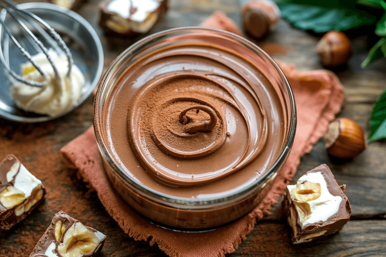 3-Zutaten-Nougat-Dessert