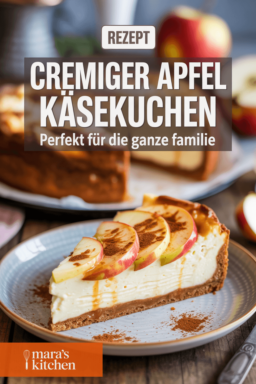 Apfel Käsekuchen - Kuchen Rezept