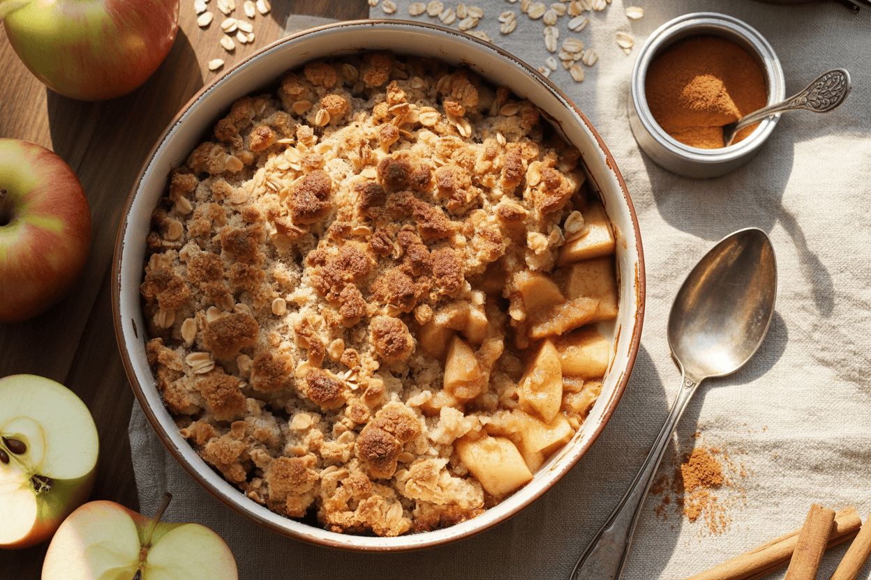 Apfel-Zimt-Crumble einfach