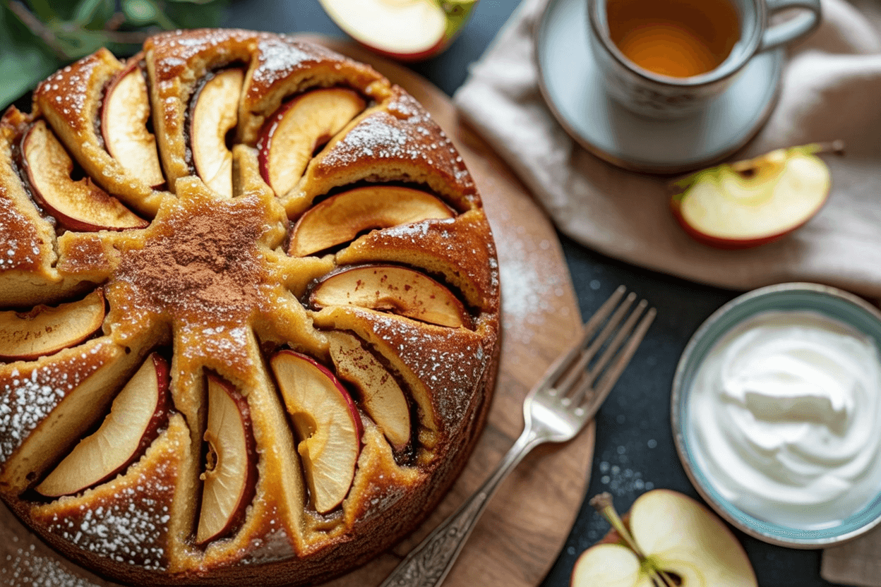 Apfelkuchen mit Joghurt