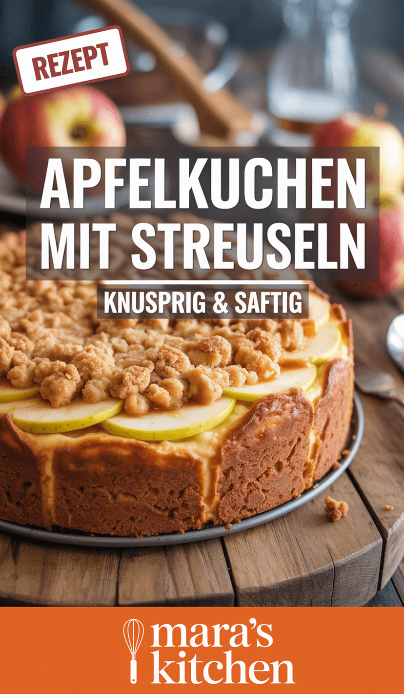 Apfelkuchen mit Streuseln - Kuchen Rezept