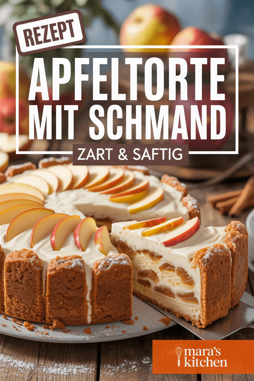 Apfeltorte mit Schmand - Kuchen Rezept