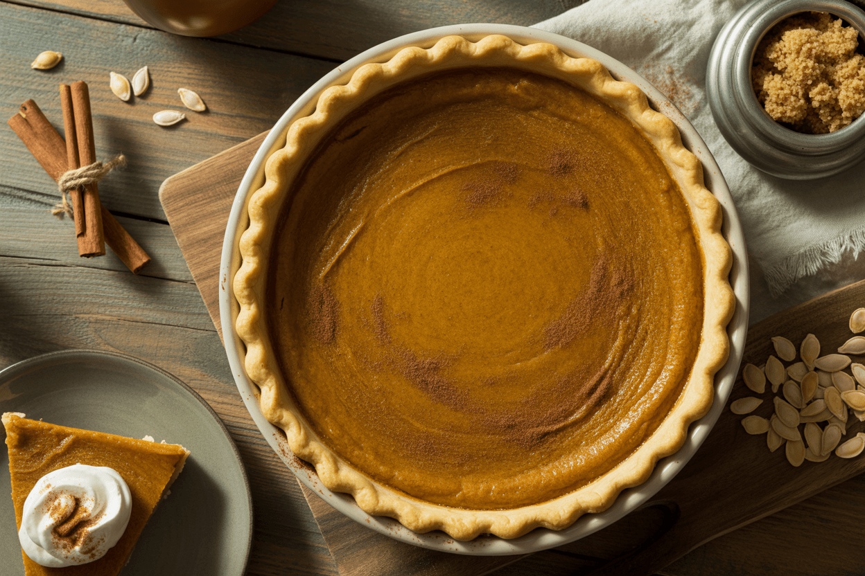 Authentischer Pumpkin Pie