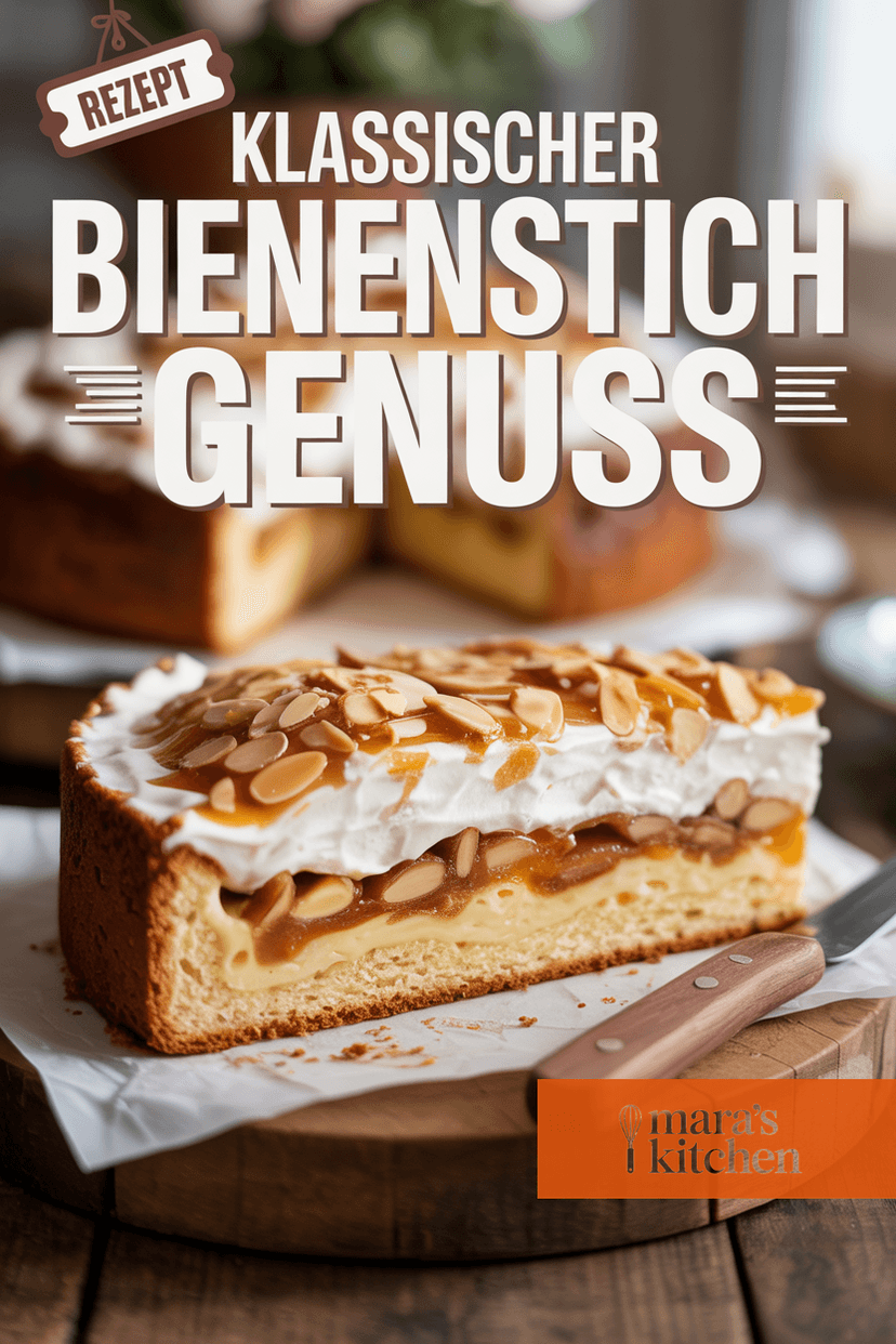Bienenstich – Klassischer deutscher Blechkuchen - Backen Rezept