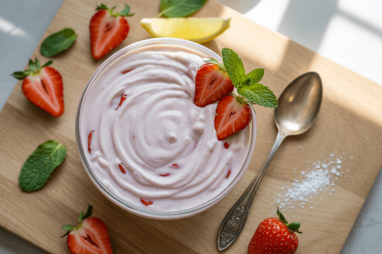 Blitz-Erdbeercreme
