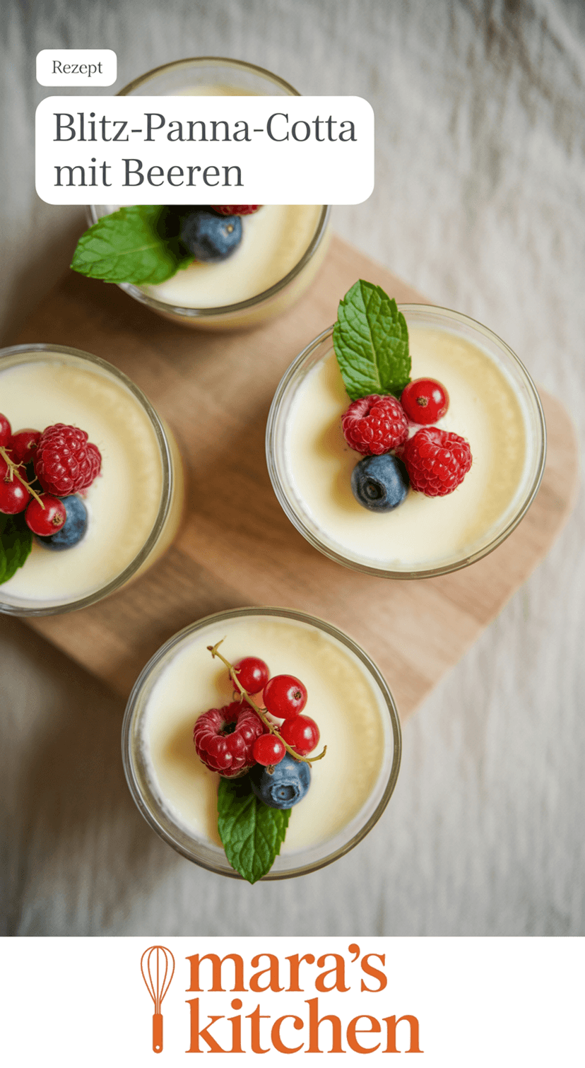 Blitz-Panna-Cotta - Dessert Rezept