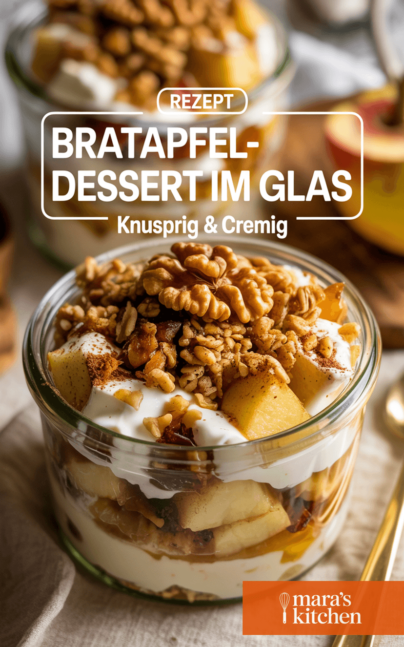 Bratapfel-Dessert im Glas - Dessert Rezept