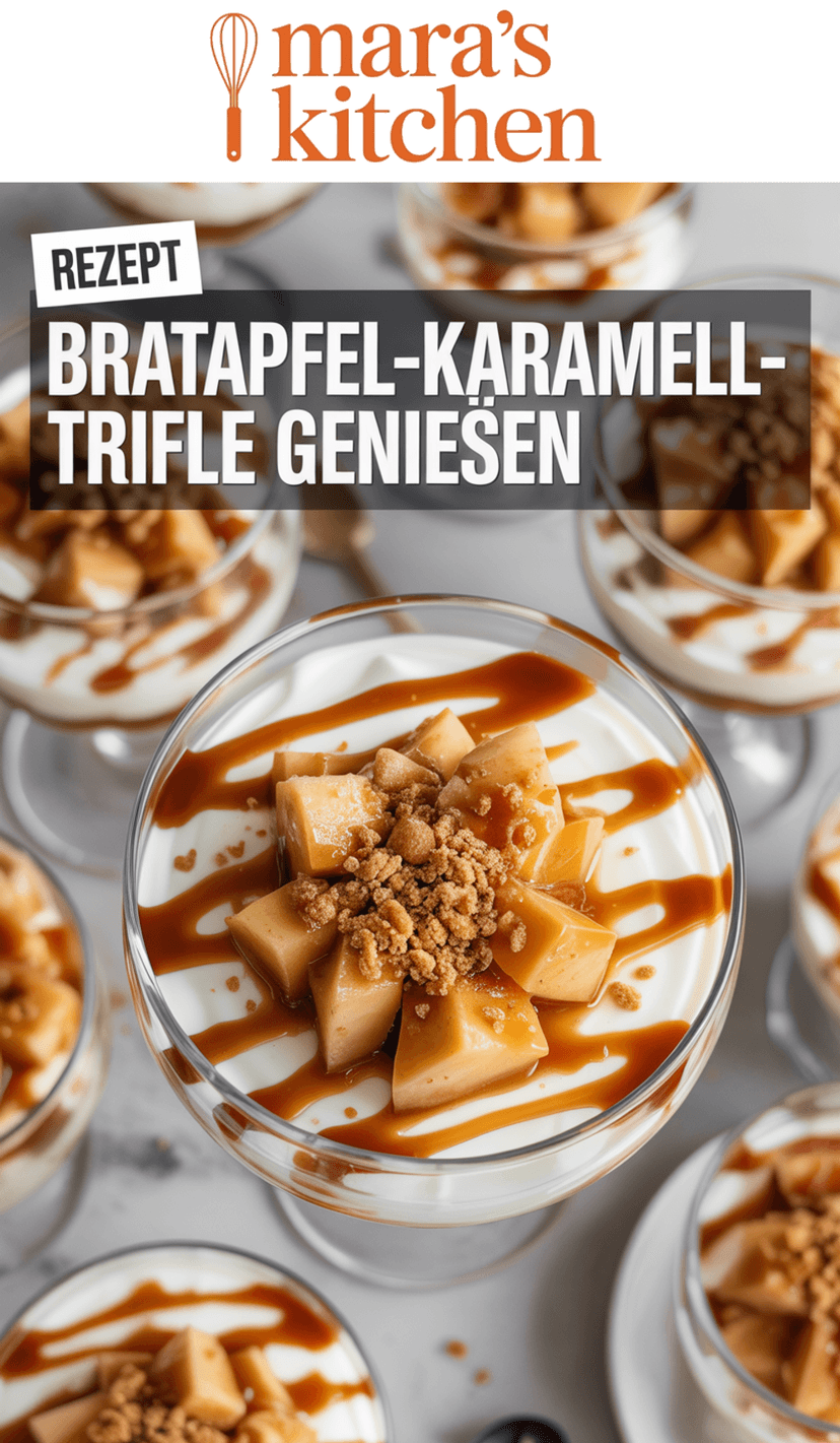 Bratapfel-Karamell-Trifle - Dessert Rezept