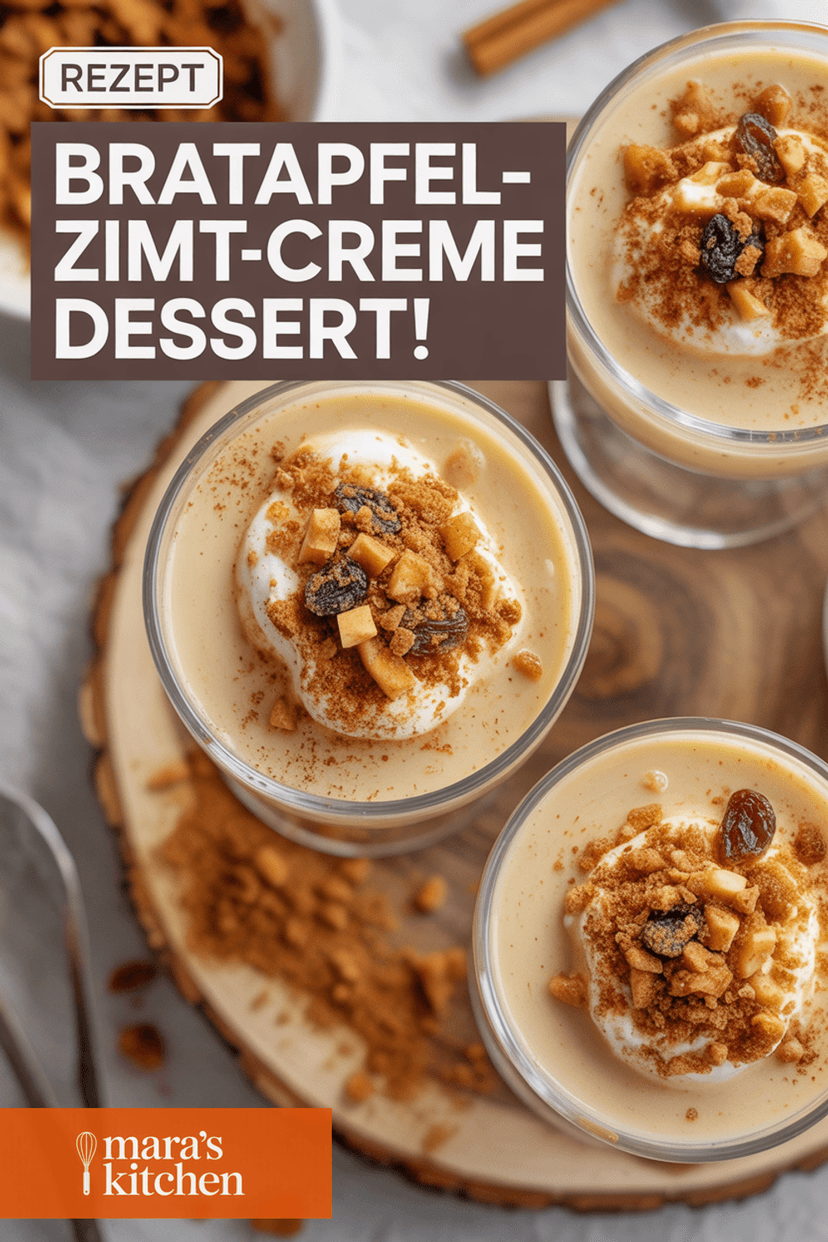 Bratapfel-Zimt-Creme-Dessert - Dessert Rezept