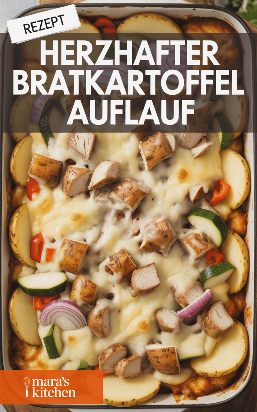 Bratkartoffel Hähnchen Auflauf - Hauptgericht Rezept