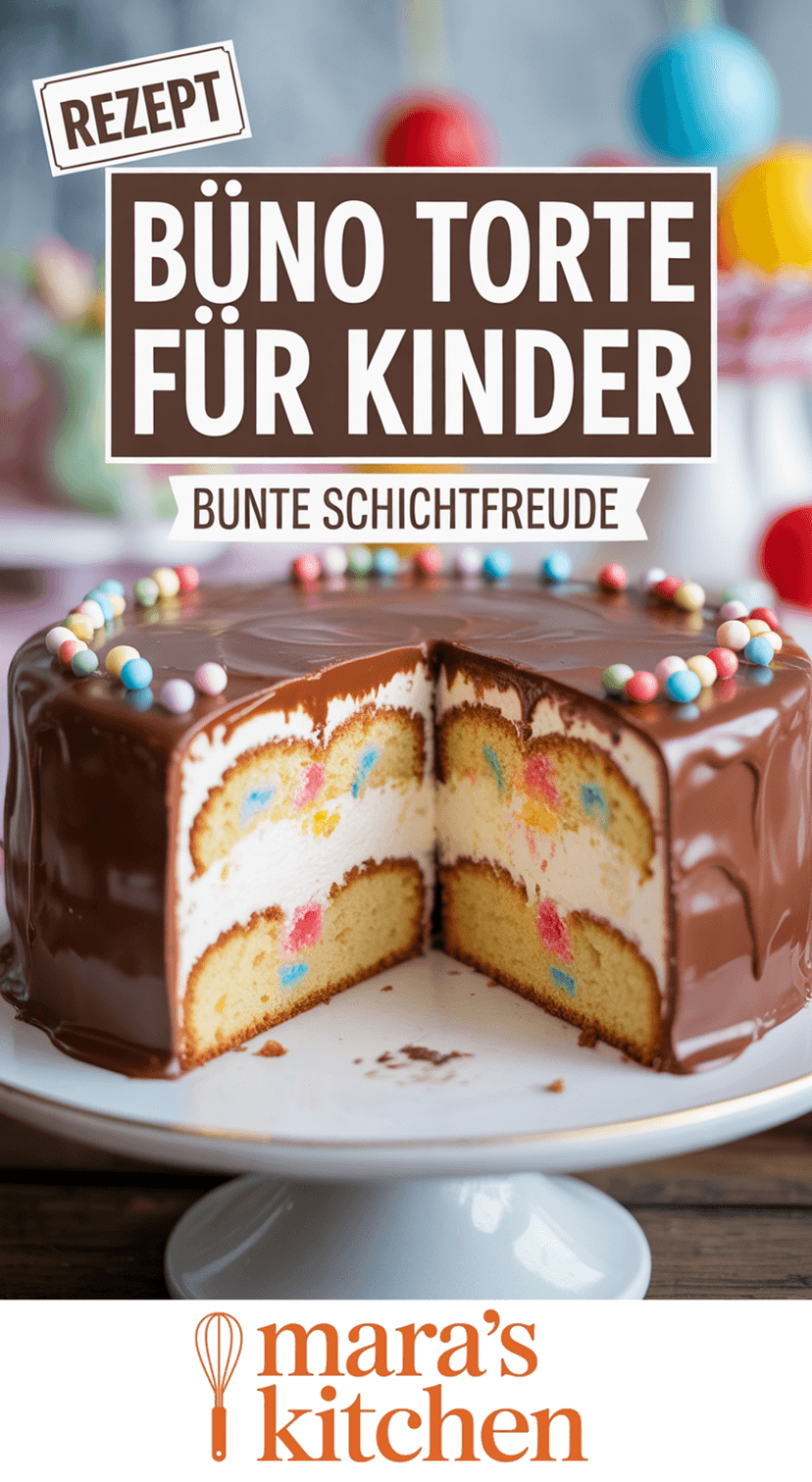 Büno Torte für Kinder: Bunte Schichtfreude zum Geburtstag - Kuchen Rezept