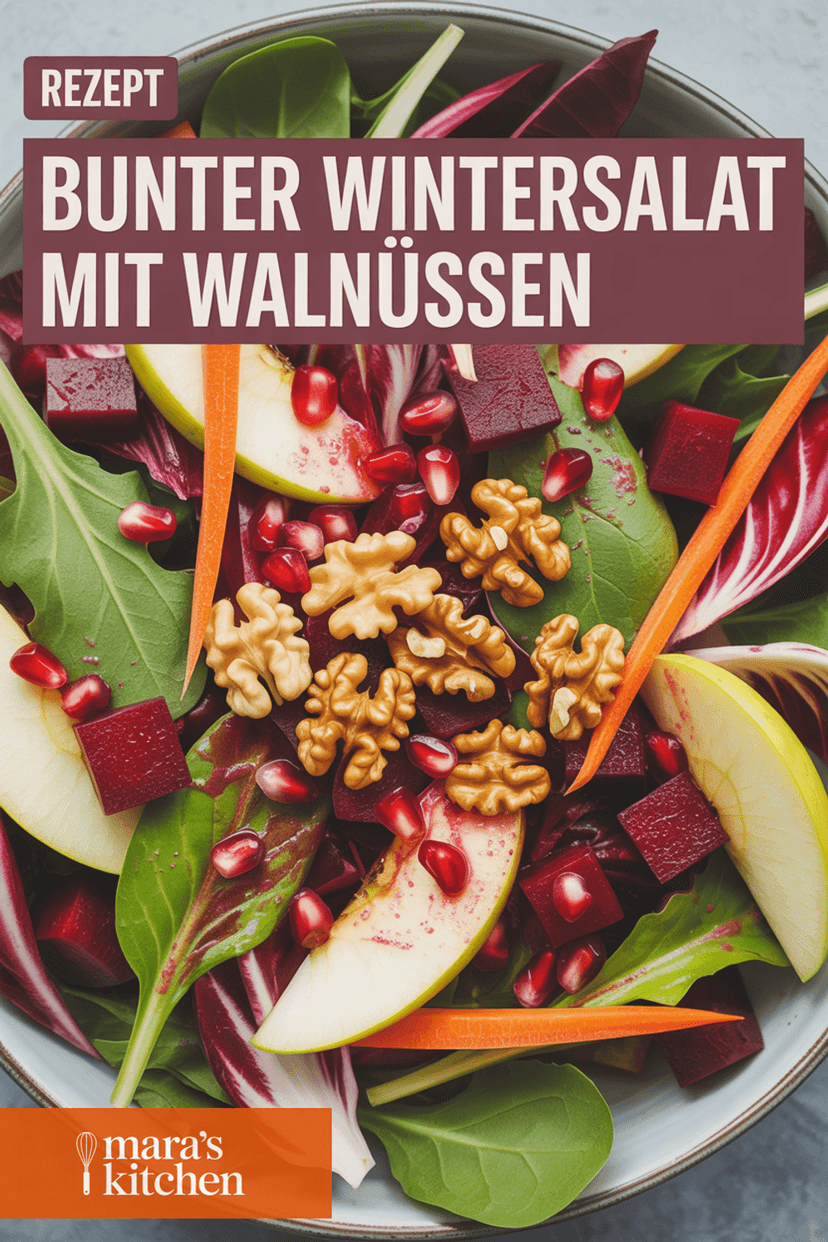 Bunter Wintersalat - Salat Rezept