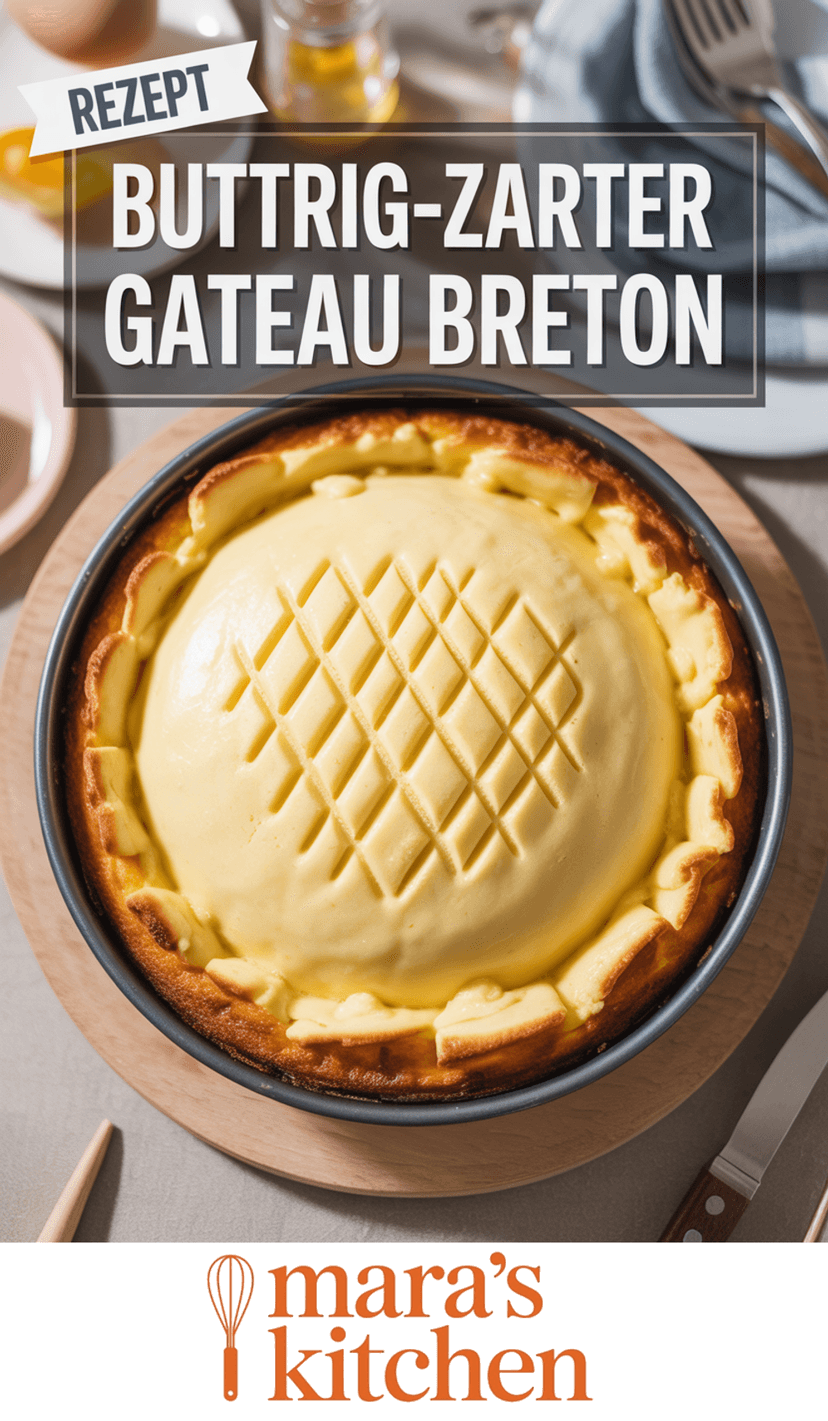 Buttrig-zarter Gateau Breton: bretonischer Kuchentraum für Genießer - Kuchen Rezept