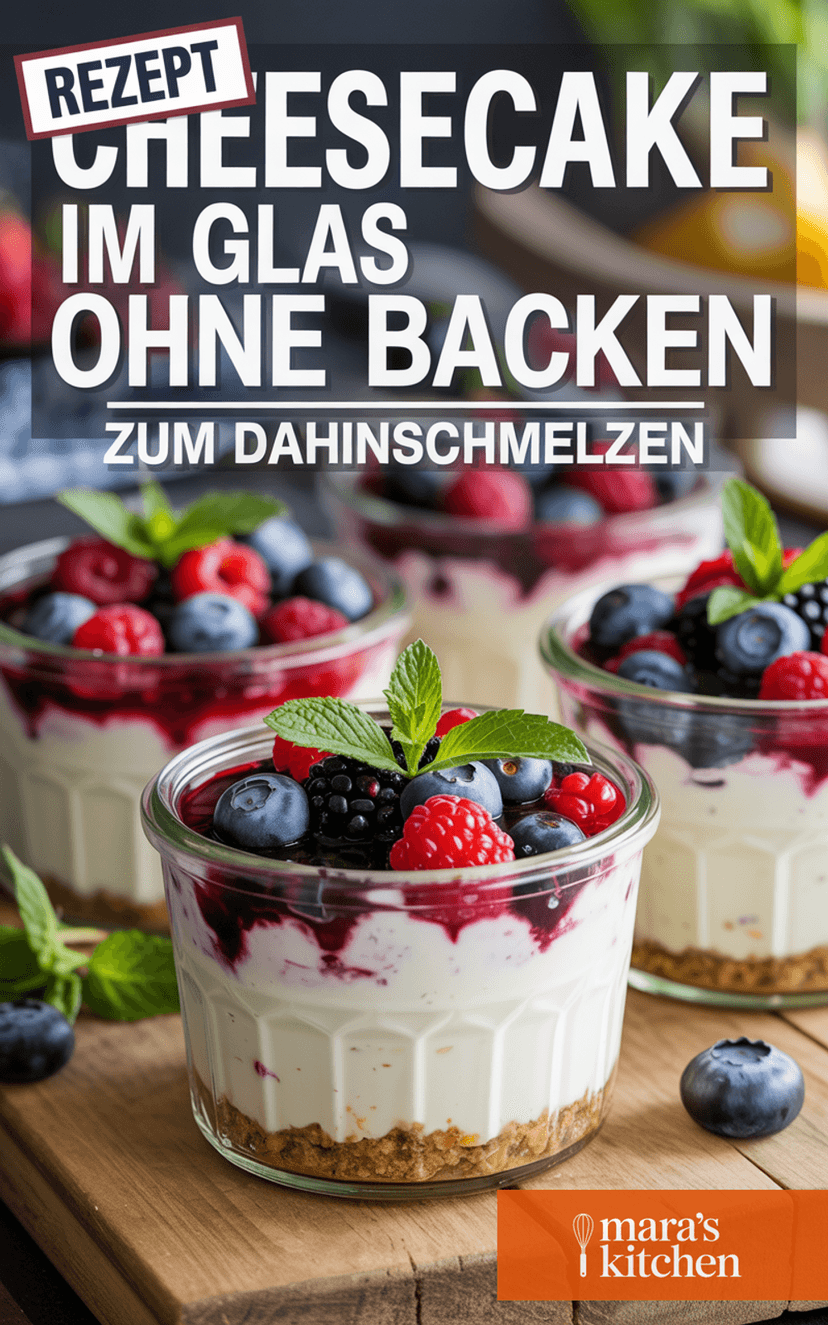 Cheesecake im Glas ohne Backen - Dessert Rezept