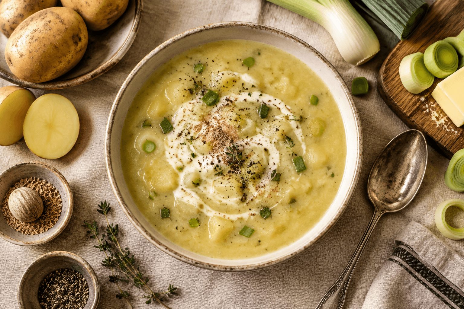 Cremige Kartoffel-Lauch-Suppe: Wärmender Genuss wie bei Oma