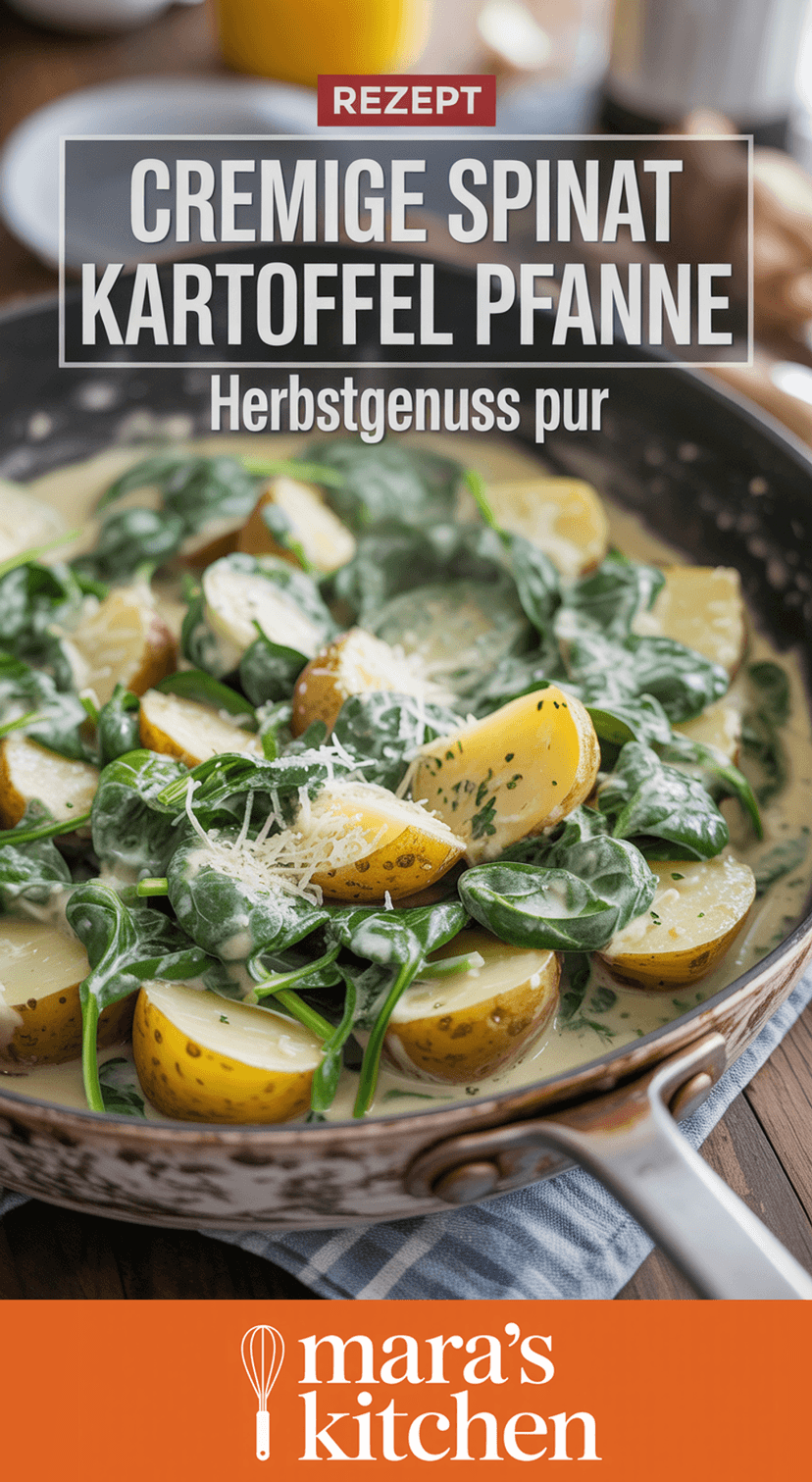 Cremige Spinat Kartoffel Pfanne - Hauptgericht Rezept