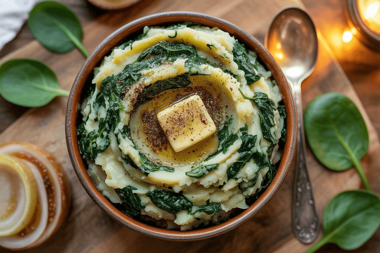 Cremige Spinatkartoffeln