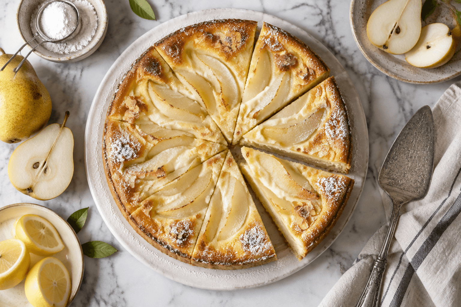 Cremiger Birnenkuchen mit Schmand: Fruchtig, saftig & unwiderstehlich