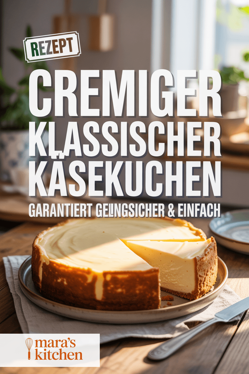 Cremiger Käsekuchen (authentisch & klassisch) - Kuchen Rezept
