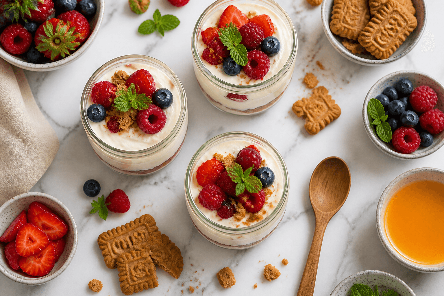 Cremiges Spekulatius-Beeren-Tiramisu: Wintertraum im Glas