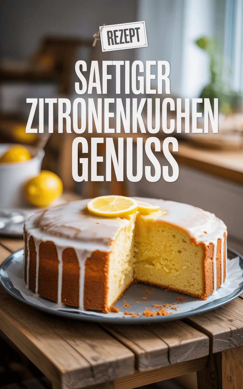 Einfacher Zitronenkuchen - Backen Rezept