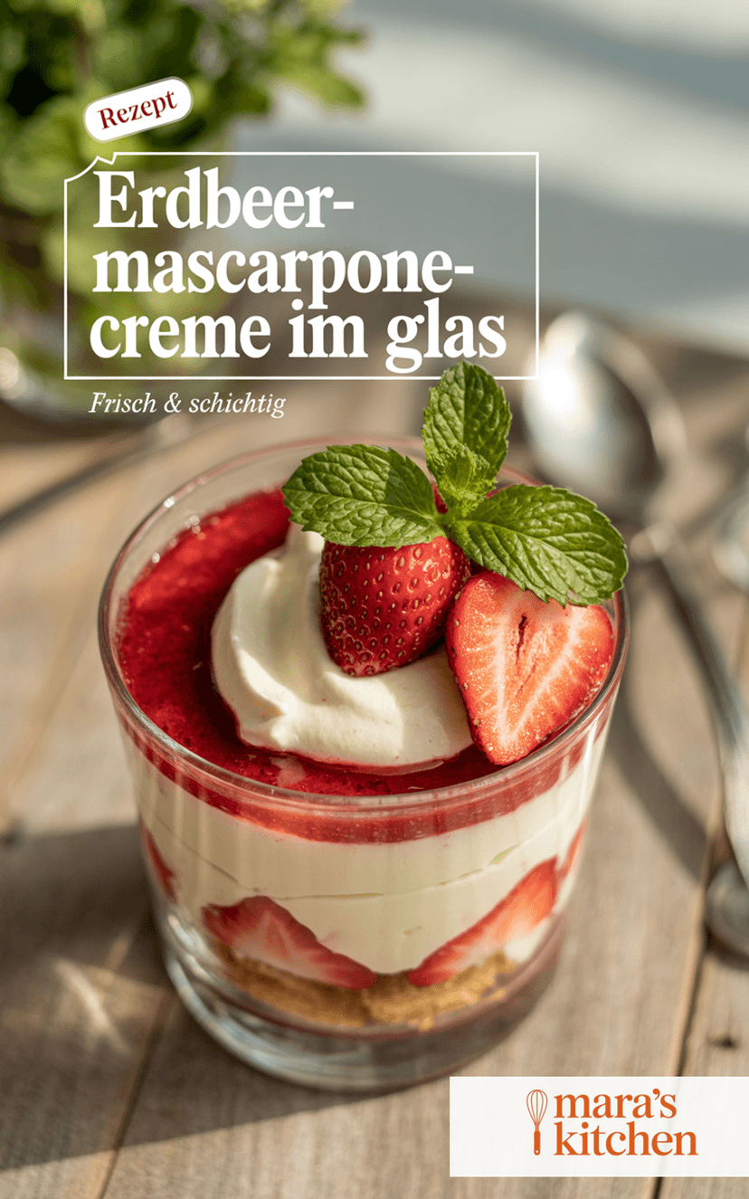 Erdbeer-Mascarpone-Creme - Dessert Rezept