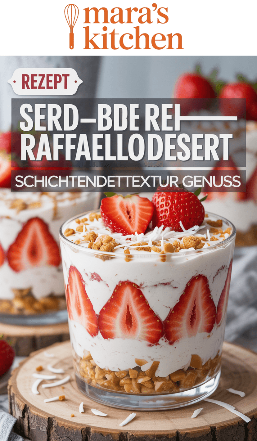 Erdbeer-Raffaello-Dessert - Dessert Rezept
