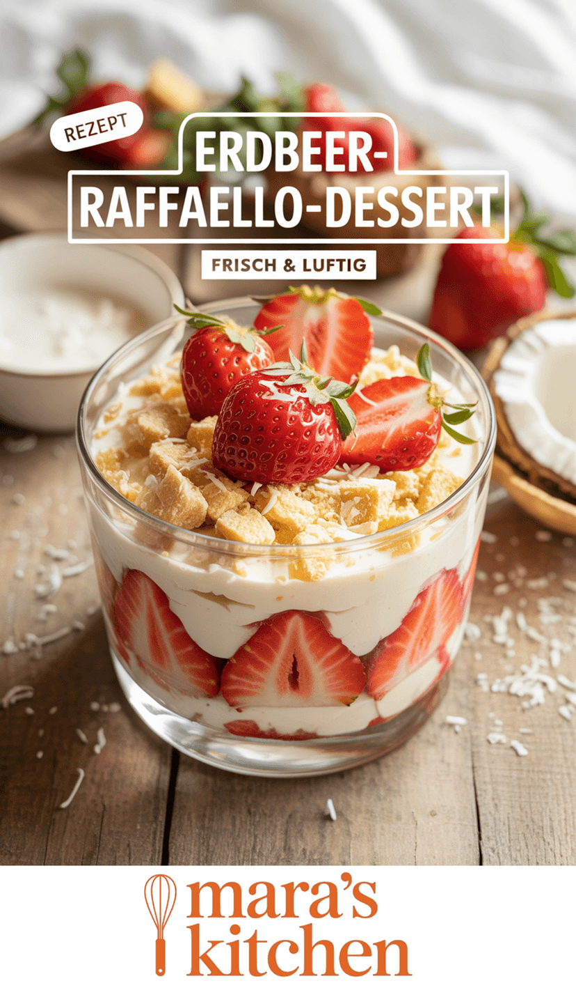 Erdbeer-Raffaello-Dessert - Dessert Rezept