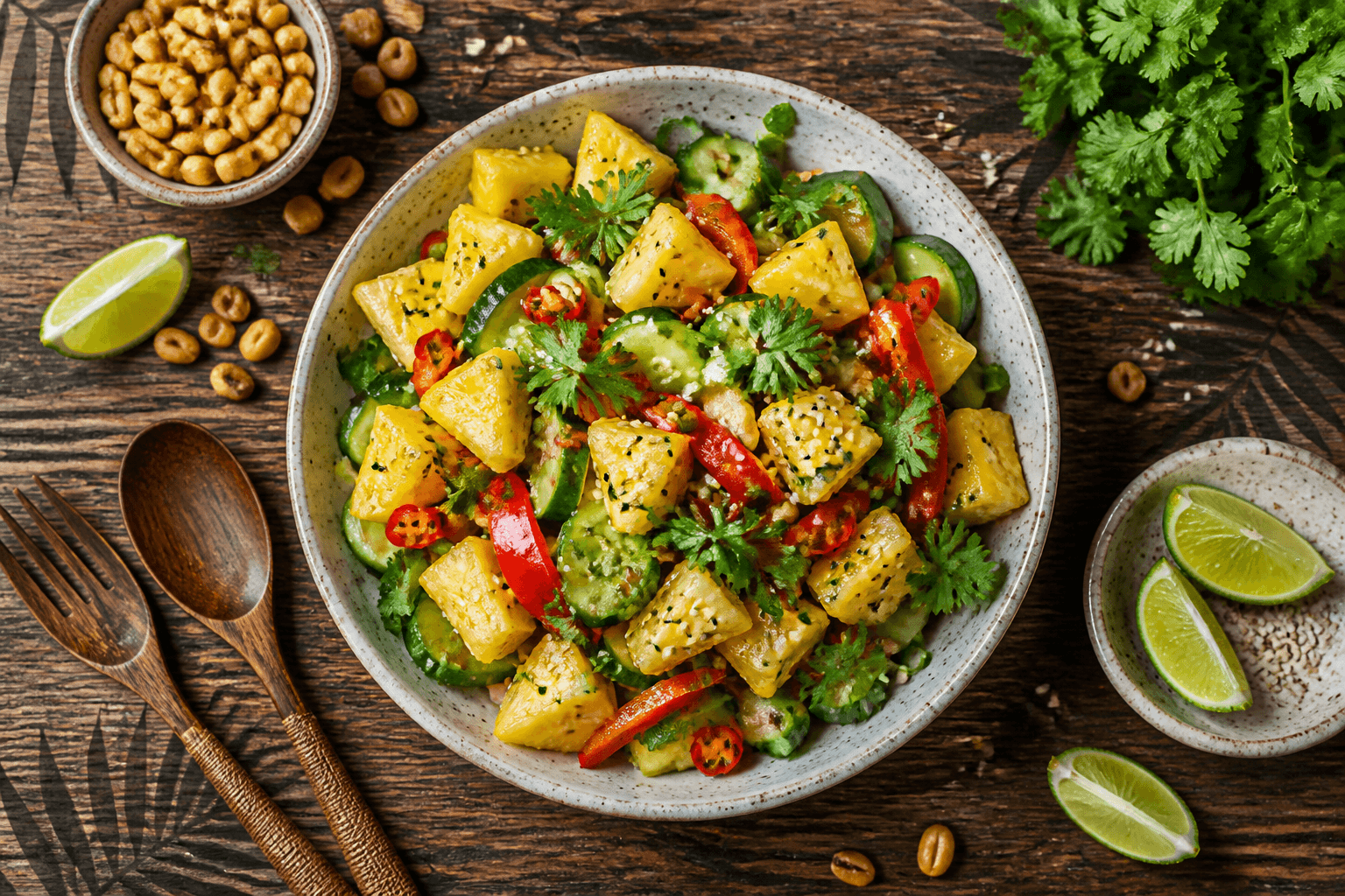 Exotischer Ananas-Salat: Fruchtig, frisch & voller Sommerlaune
