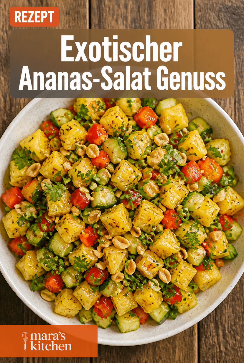 Exotischer Ananas-Salat: Fruchtig, frisch & voller Sommerlaune - Salat Rezept