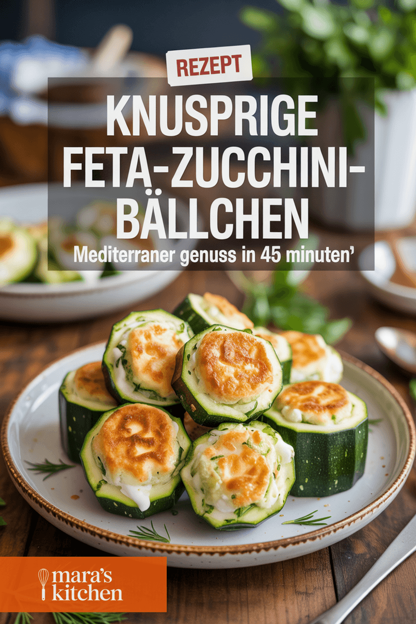Feta Zucchini Bällchen - Vorspeise Rezept