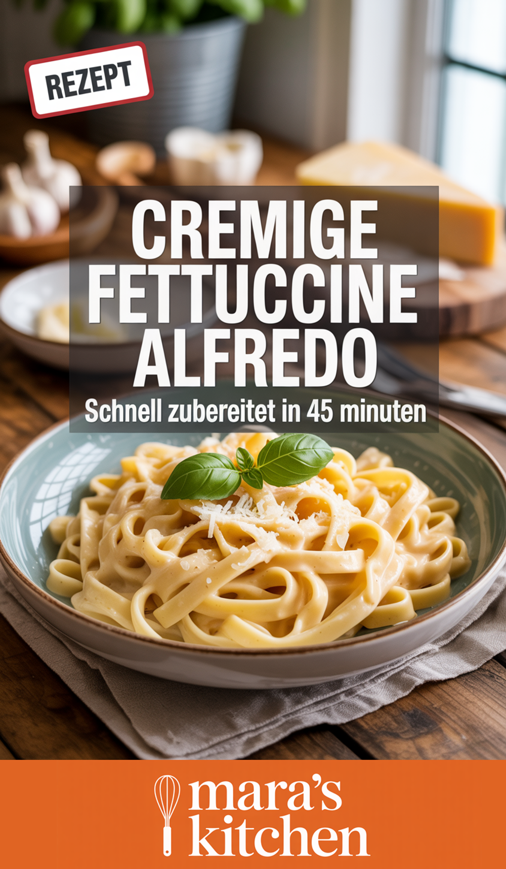 Fettuccine Alfredo - Hauptgericht Rezept