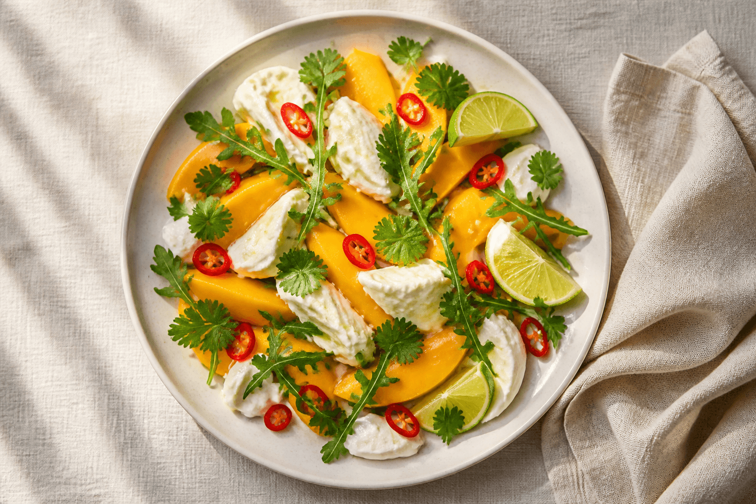 Frischer Mango-Mozzarella-Salat: sommerlich, würzig & blitzschnell