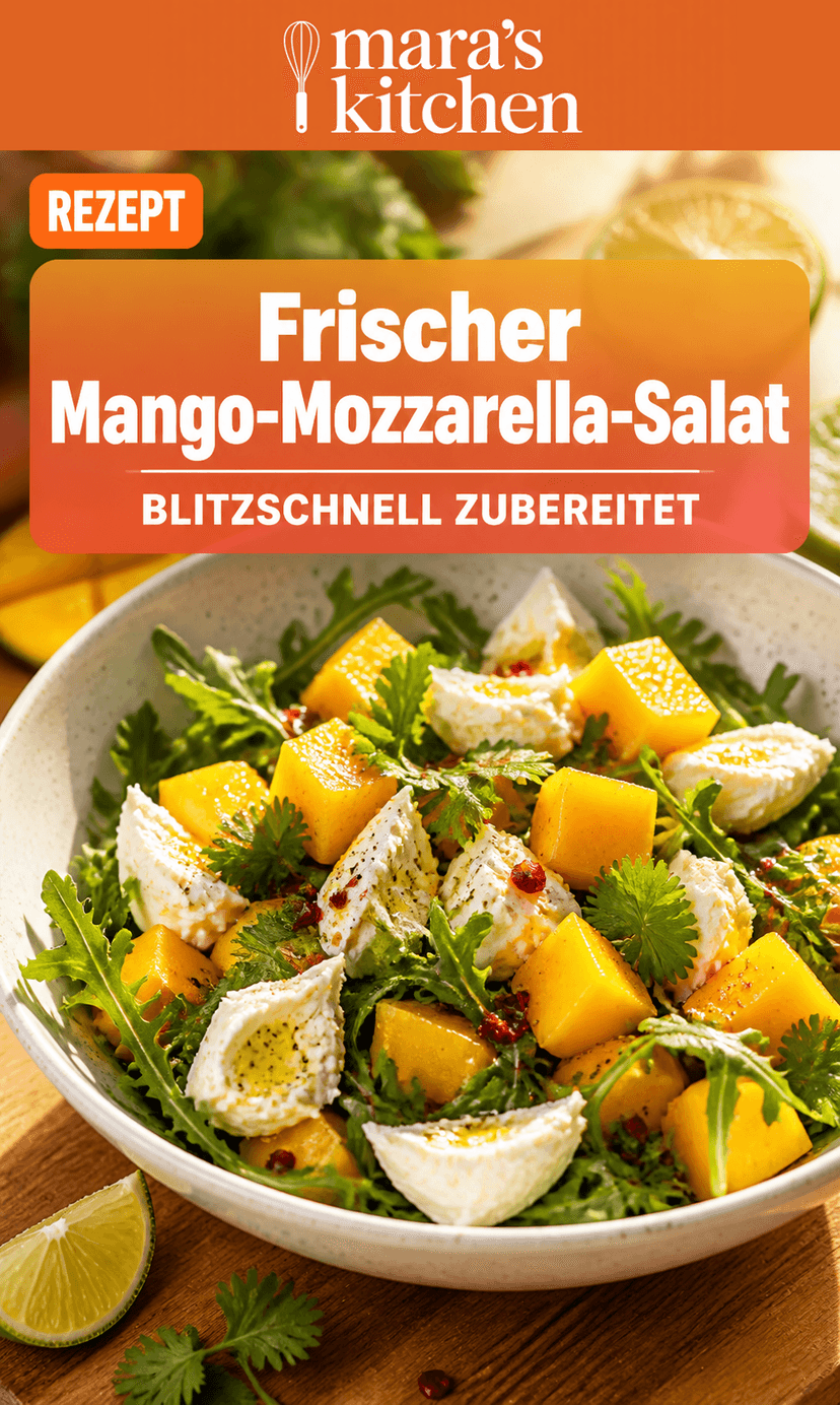 Frischer Mango-Mozzarella-Salat: sommerlich, würzig & blitzschnell - Salat Rezept