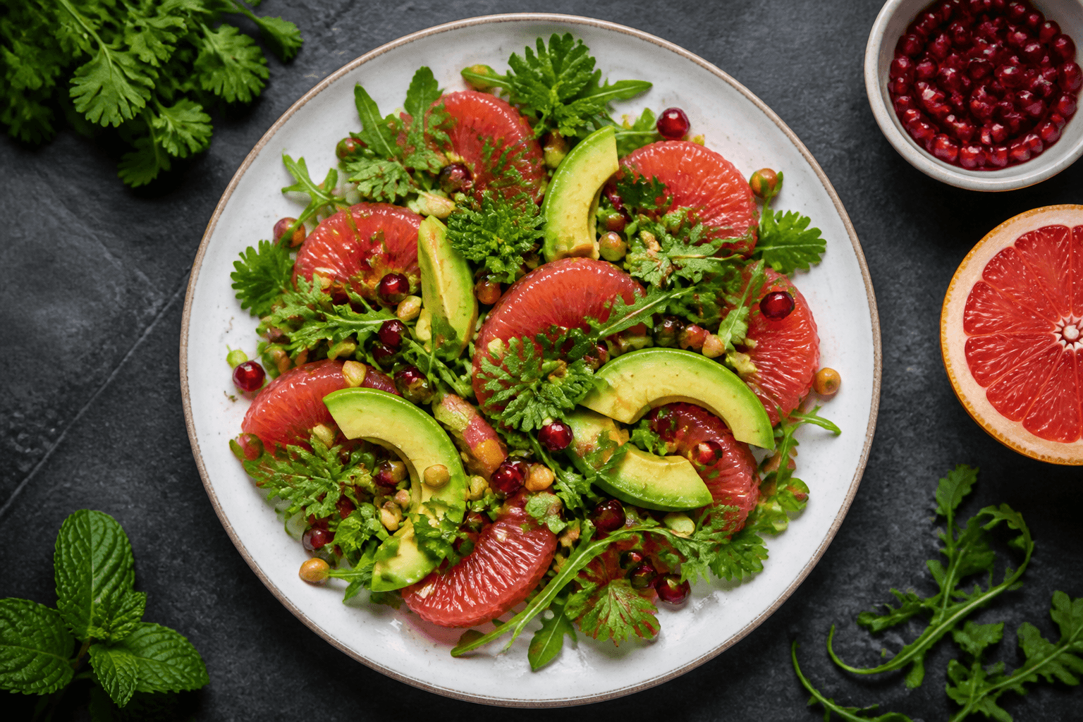 Fruchtig-frischer Grapefruit-Avocado-Salat: Vitaminkick in 15 Minuten