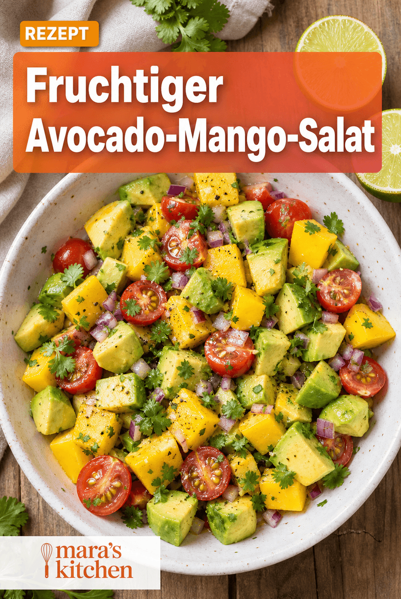 Fruchtiger Avocado-Mango-Salat: Sommerfeeling in 15 Minuten - Salat Rezept