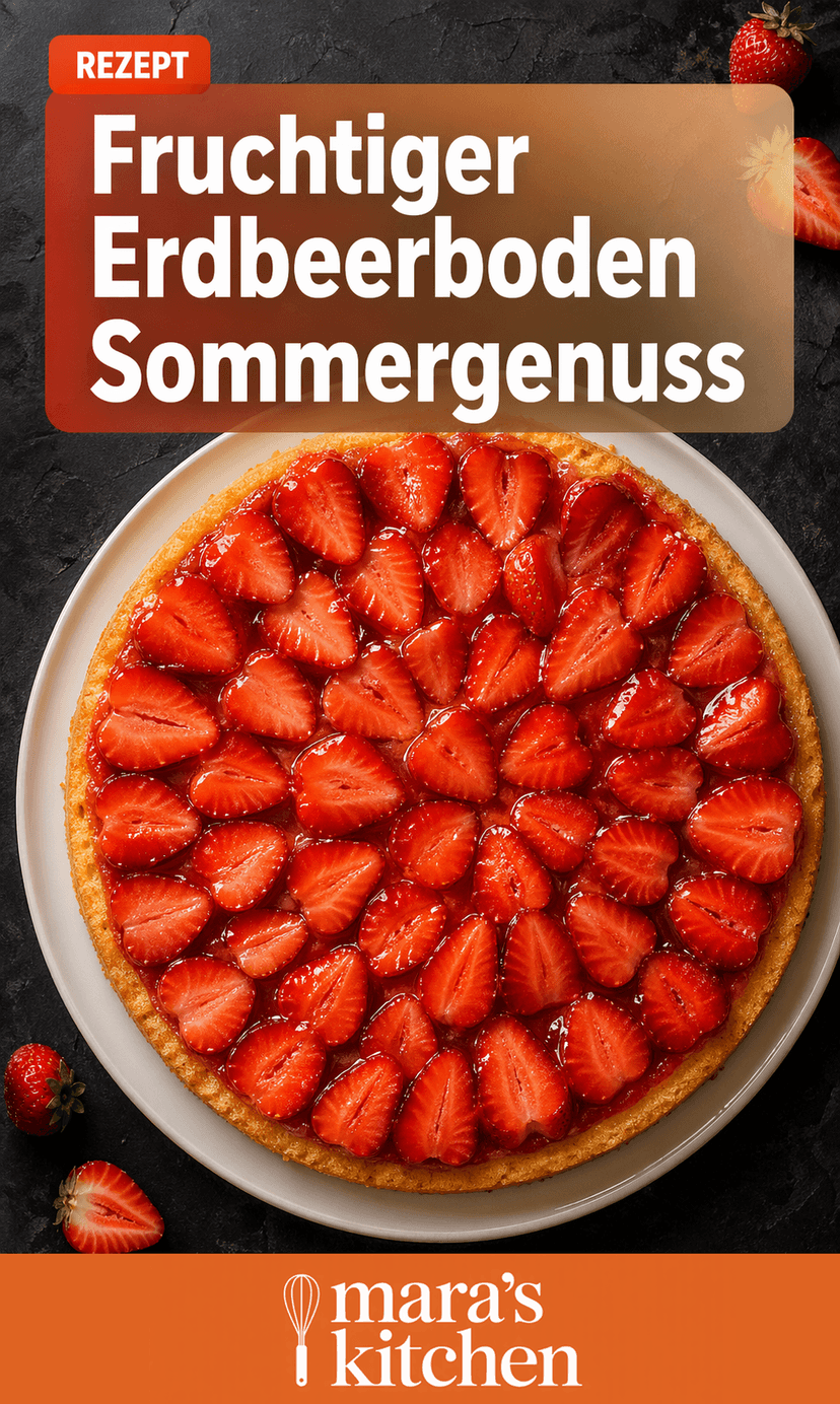 Fruchtiger Erdbeerboden: Sommergenuss wie vom Bäcker - Backen Rezept