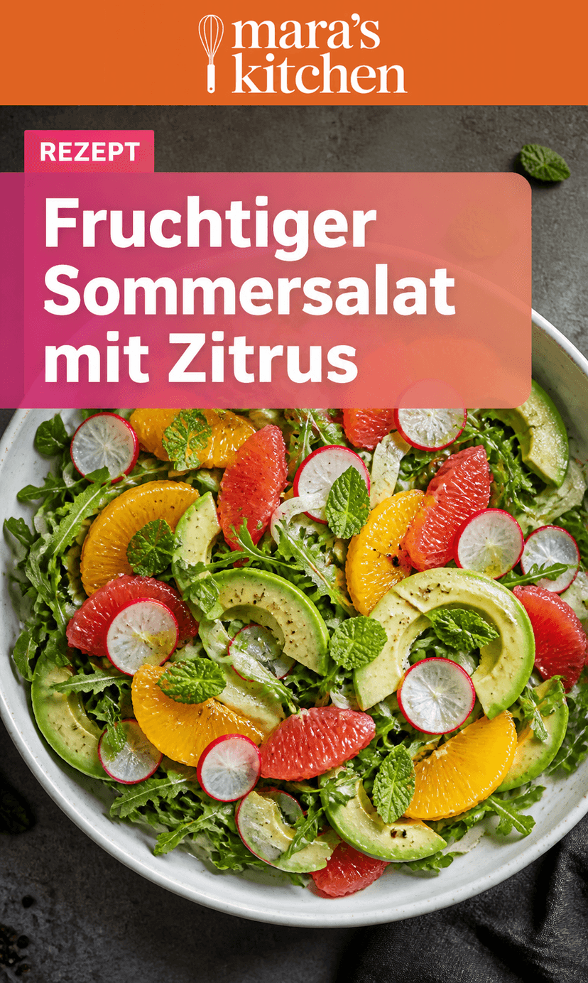 Fruchtiger Sommersalat mit Zitrus: Erfrischend & leicht für heiße Tage - Salat Rezept