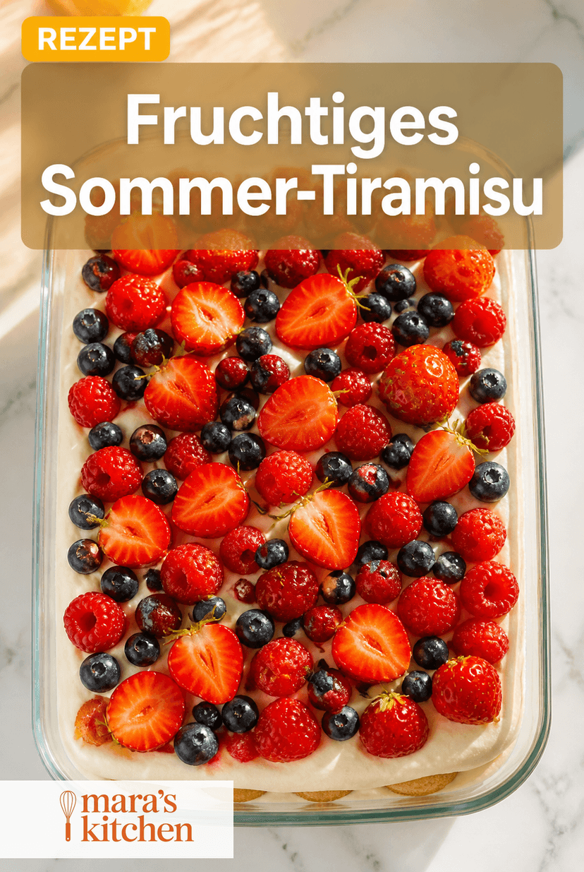 Fruchtiges Sommer-Tiramisu: cremig, leicht & perfekt für Gäste - Dessert Rezept