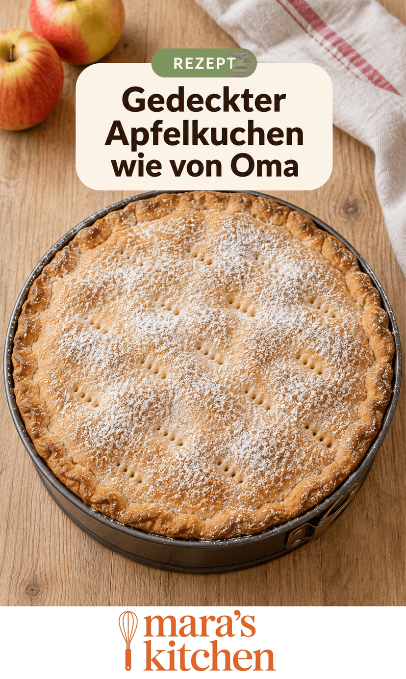 Gedeckter Apfelkuchen wie von Oma: herbstlich, saftig & himmlisch duftend - Backen Rezept