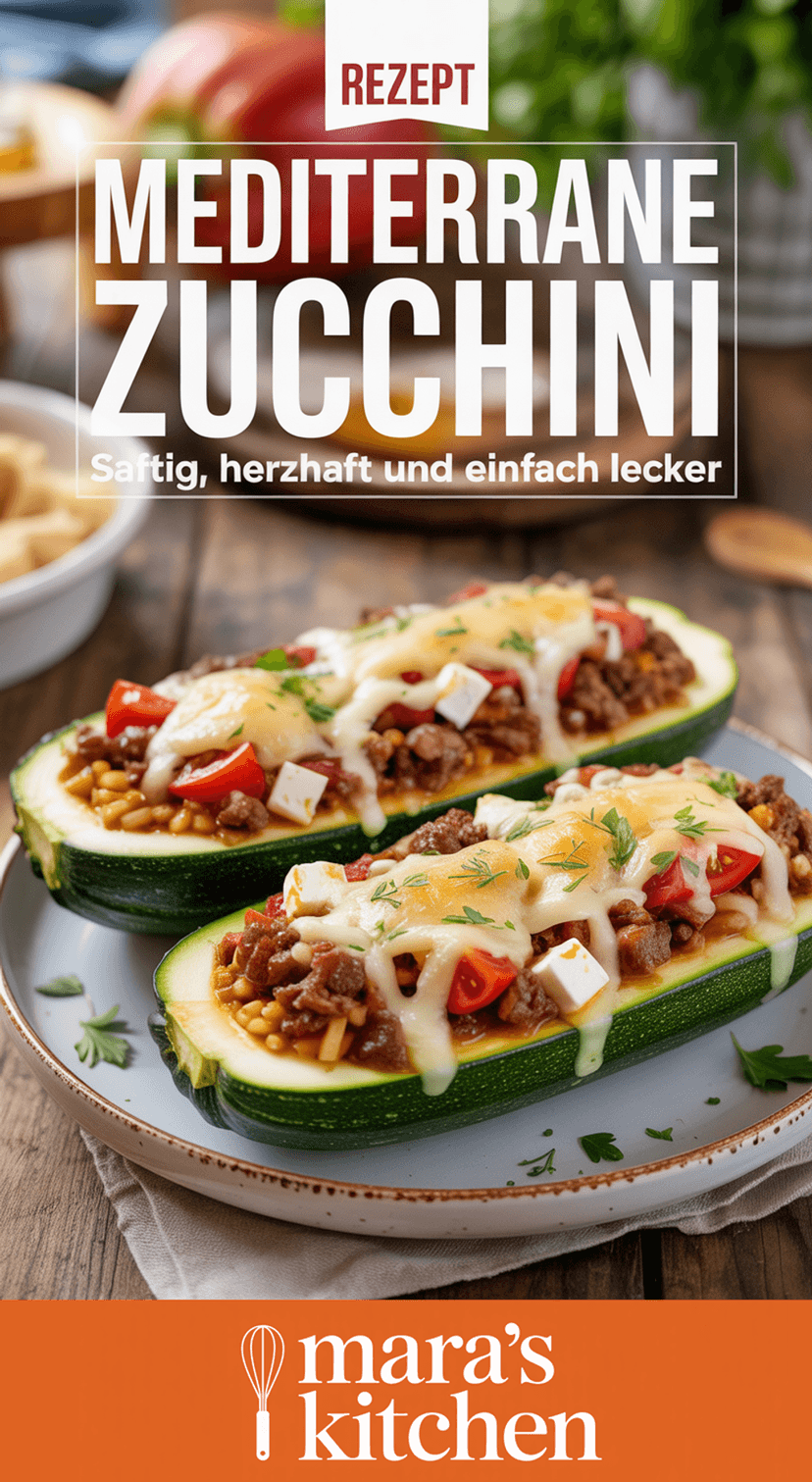 Gefüllte Zucchini – Mediterran & Herzhaft - Hauptgericht Rezept