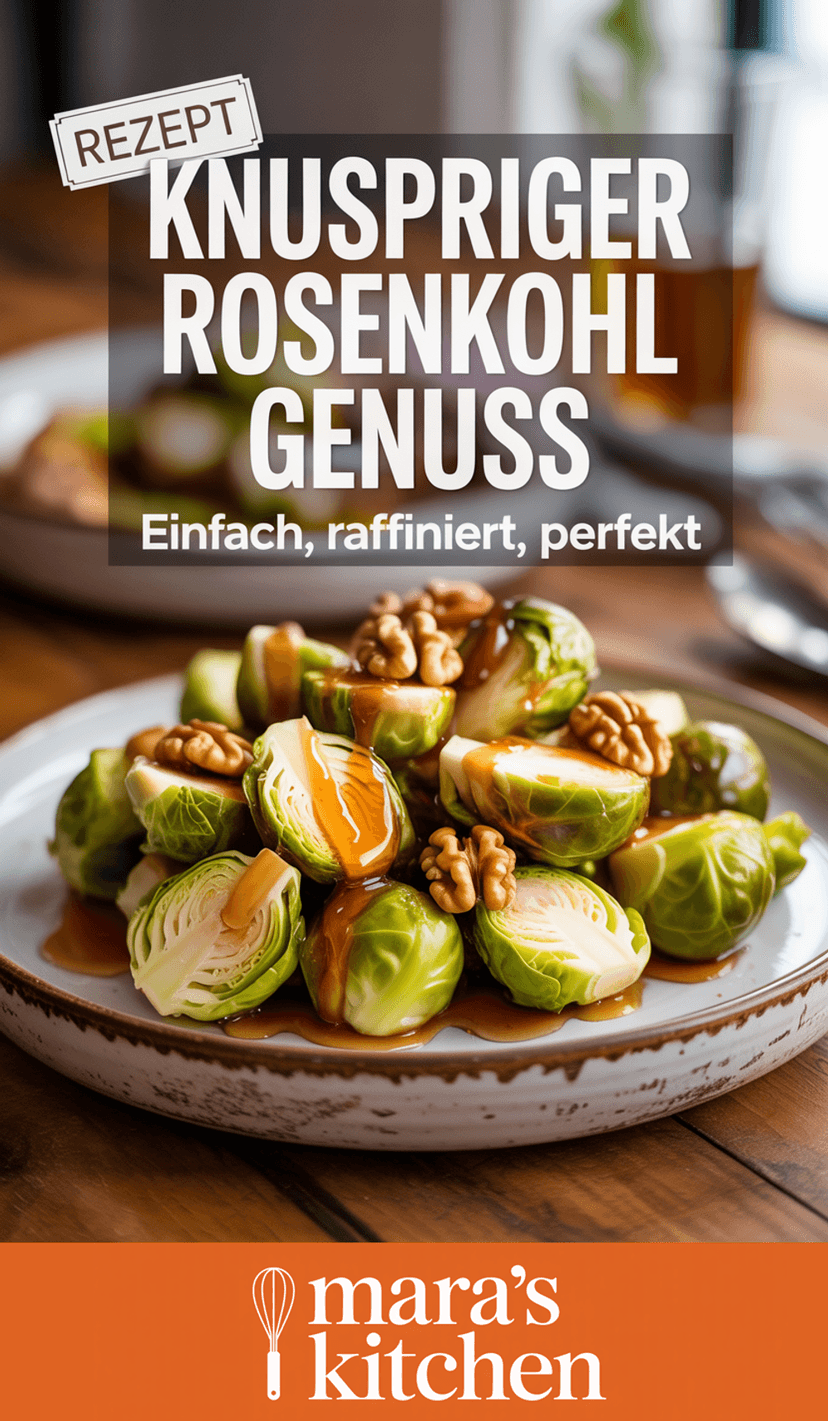 Gerösteter Rosenkohl mit Honig und Walnüssen - Hauptgericht Rezept