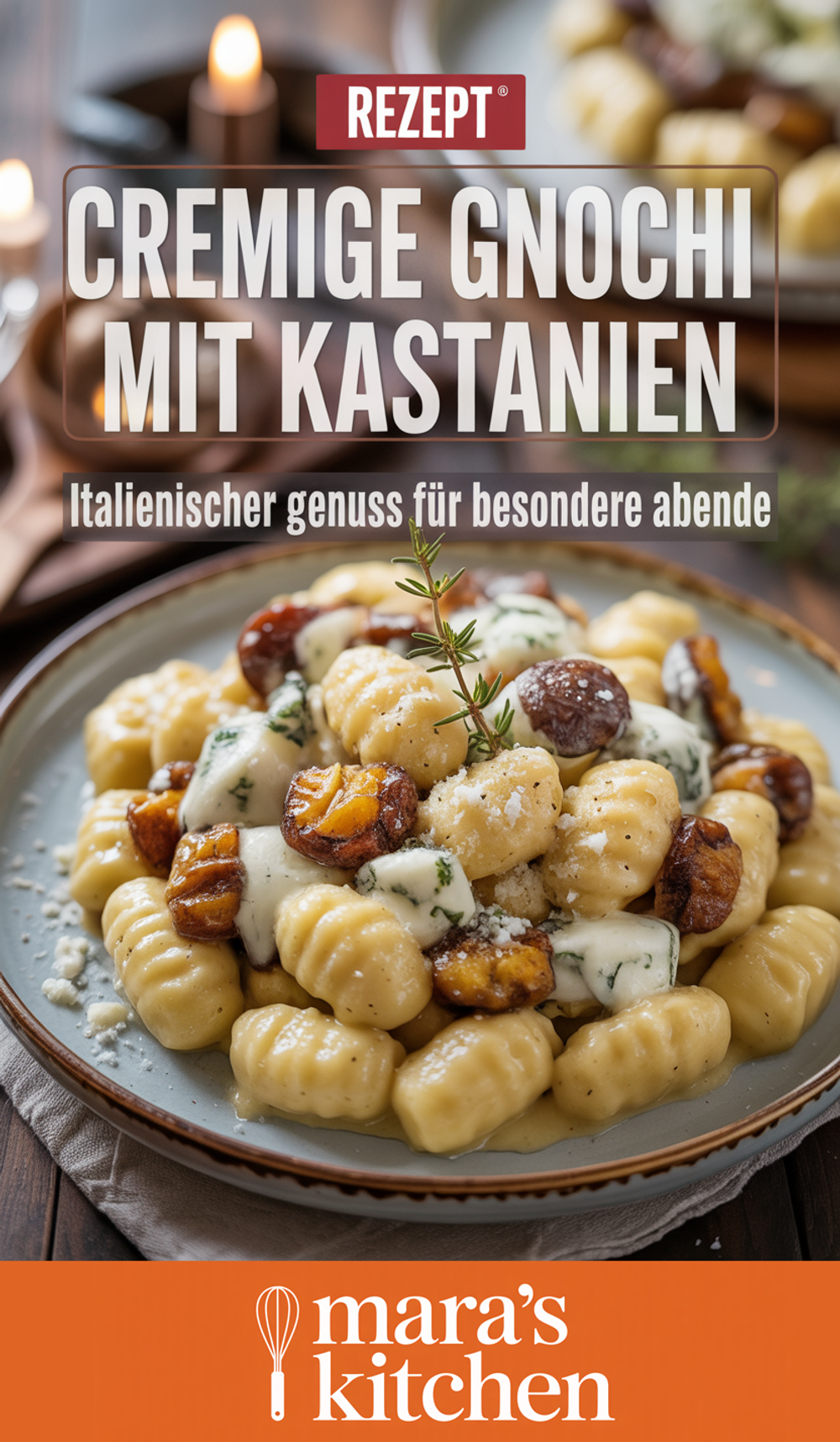 Gnocchi mit Kastanien und Gorgonzola - Hauptgericht Rezept