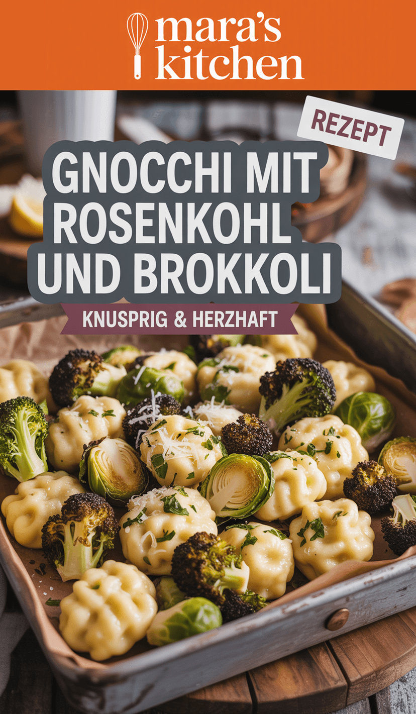 Gnocchi mit Rosenkohl und Brokkoli aus dem Ofen - Hauptgericht Rezept