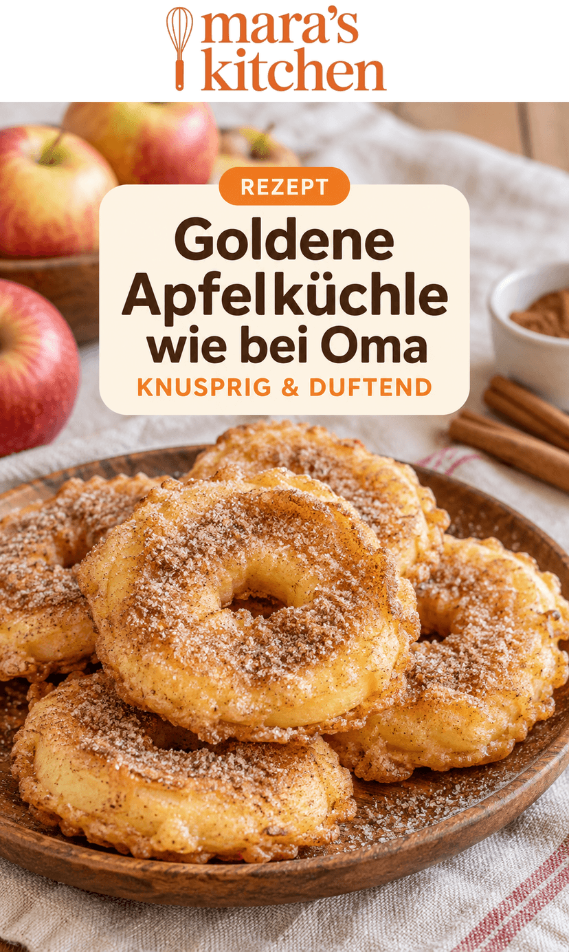 Goldene Apfelküchle wie bei Oma: Knusprig, duftend & unwiderstehlich - Dessert Rezept