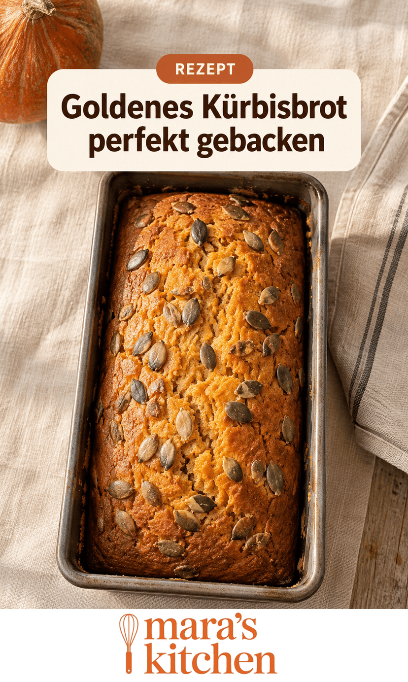 Goldenes Kürbisbrot: Saftig, würzig & perfekt für den Herbst - Backen Rezept