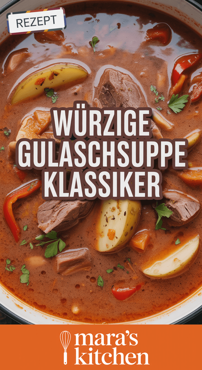 Gulaschsuppe – Ungarischer Klassiker - Suppe Rezept