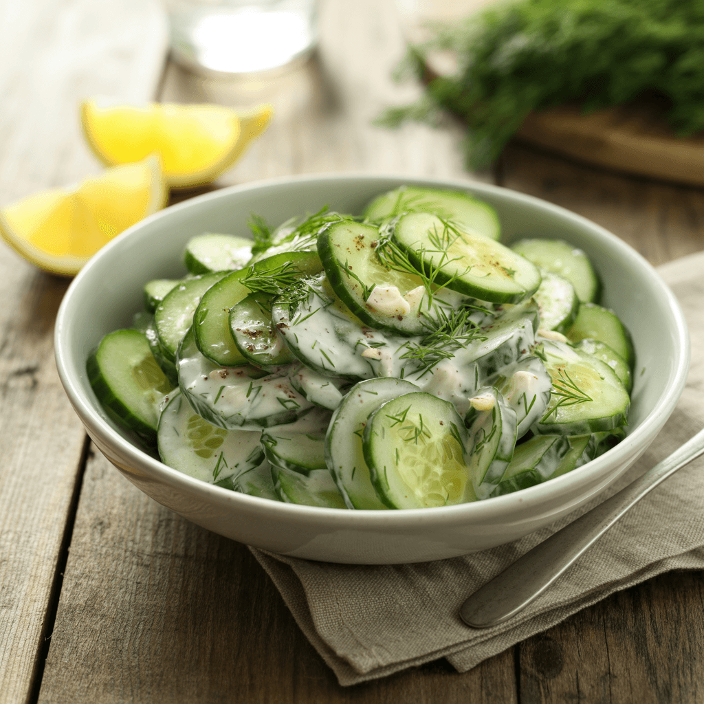Gurkensalat mit Joghurt