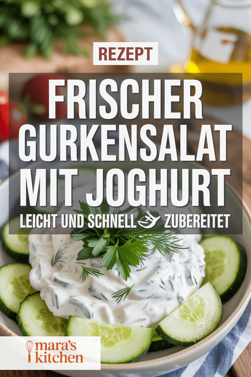 Gurkensalat mit Joghurt - Salat Rezept